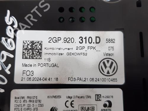 Instrument cluster VW POLO VI (AW1, BZ1, AE1) 1.0 TSI | BP29581215C47