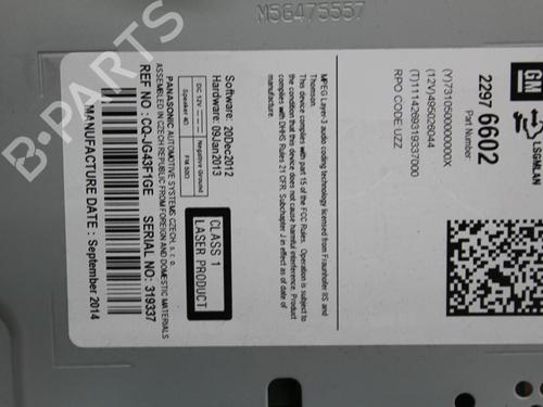 Radio VAUXHALL MERIVA Mk II (B) (S10) 1.4 | BP26826621E6 