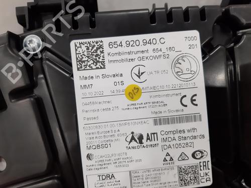 Instrument cluster SKODA SCALA (NW1) 1.0 TSI | BP26786765C47  - Image 5