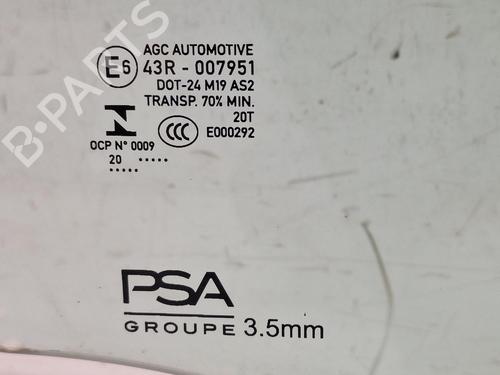 Front right door window PEUGEOT 208 II (UB_, UP_, UW_, UJ_) 1.2 PureTech 100 | BP26763958C19 