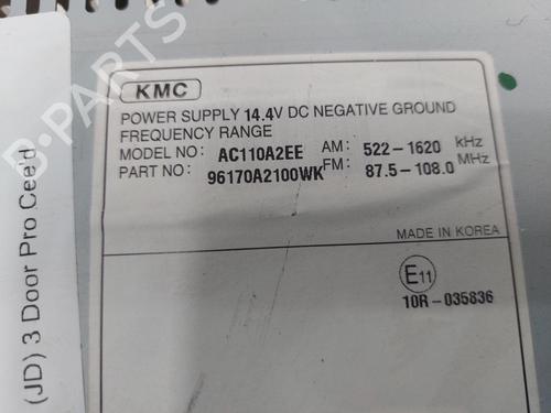 Radio KIA PRO CEE'D (JD) 1.6 GDI | BP26843394E6 