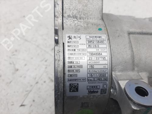 AC compressor PEUGEOT 308 III (FB_, FH_, FP_, F3_, FM_) Hybrid 180 (F3DGXT, F3DGMH) | BP26778249M34 