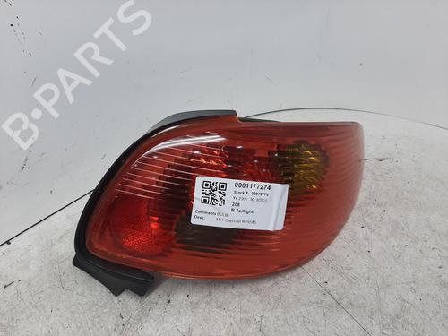 Used Right taillight PEUGEOT 206 CC (2D) 1.6 HDi 110 (109 hp) 26840218