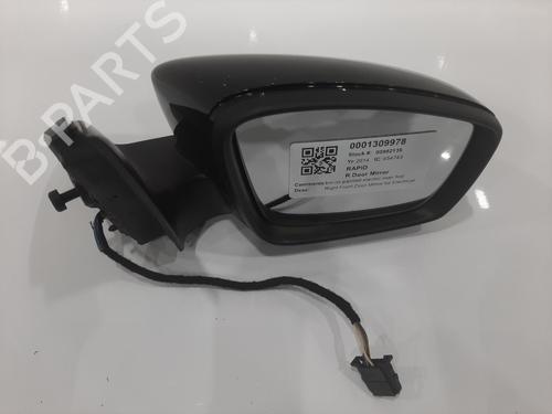 Used Right mirror SKODA RAPID (NH3, NK3, NK6) 1.6 TDI (105 hp) 26815824