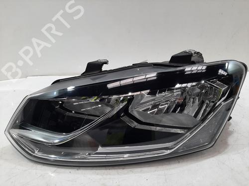 Used Left headlight VW POLO V (6R1, 6C1) 1.2 TSI 16V (90 hp) 28448695