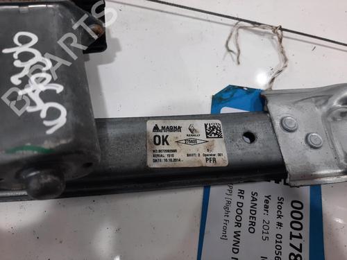 Front right window mechanism DACIA SANDERO II TCe 90 (B8M1, B8MA, B8AC) | BP37540182C23 - Image 2