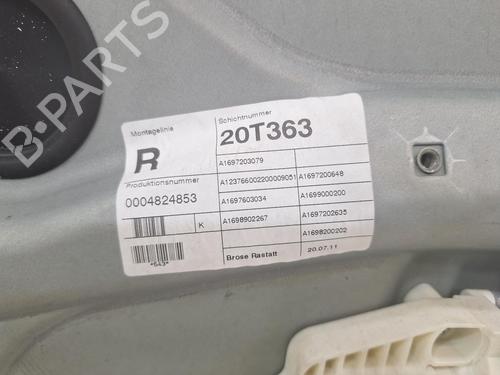 Front right window mechanism MERCEDES-BENZ A-CLASS (W169) A 160 (169.031, 169.331) | BP27280929C23 