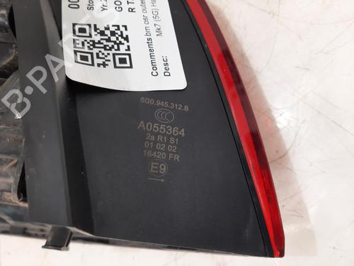 Right taillight VW GOLF VII (5G1, BQ1, BE1, BE2) 1.4 TSI | BP29297616C35 