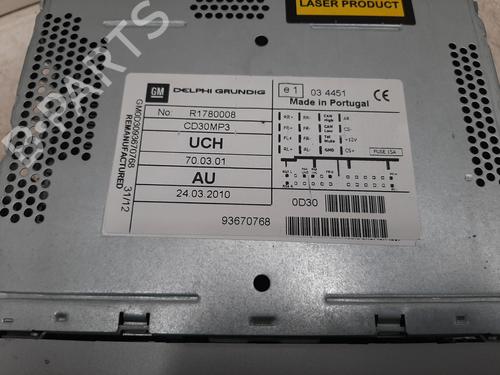 Radio VAUXHALL ASTRA Mk VI (J) (P10) 1.6 | BP26825346E6 