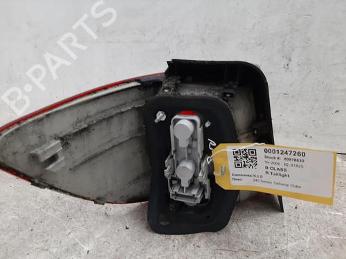 Right taillight MERCEDES-BENZ B-CLASS Sports Tourer (W245) B 180 CDI (245.207) | BP26850340C35 