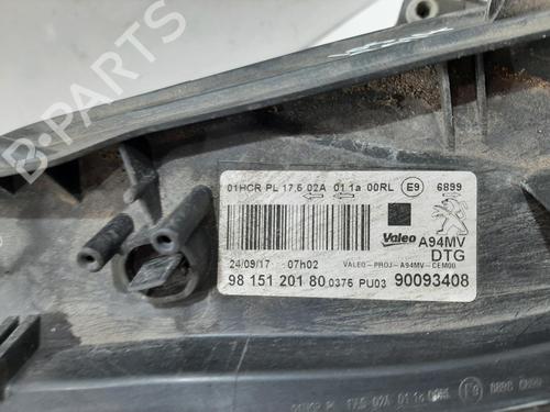 Right headlight PEUGEOT 2008 I (CU_) 1.6 BlueHDi 100 | BP38236879C29 - Image 2