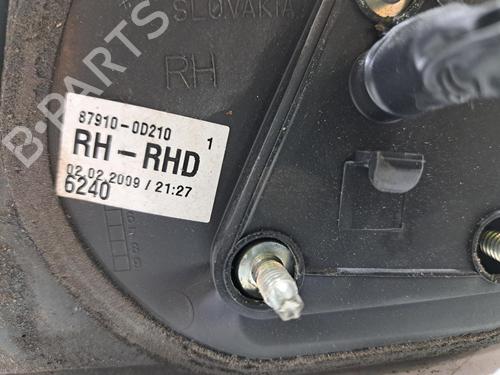 Right mirror TOYOTA YARIS (_P9_) 1.33 VVT-i (NSP90_, NSP90R) | BP29742411C27 