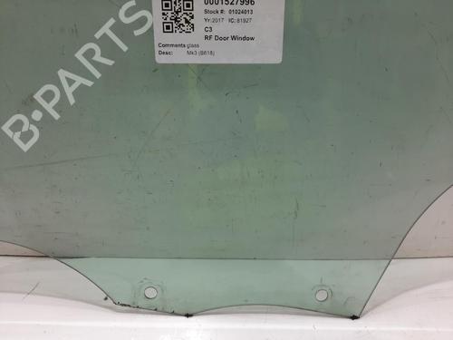 Front right door window CITROËN C3 III (SX) 1.2 VTi 82 | BP30670190C19 