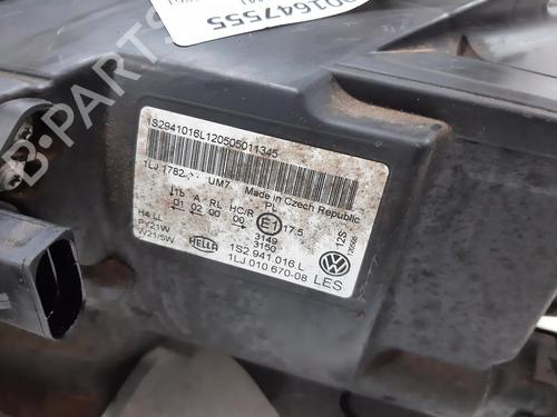 Right headlight VW UP! (121, 122, BL1, BL2, BL3, 123) 1.0 | BP32503429C29