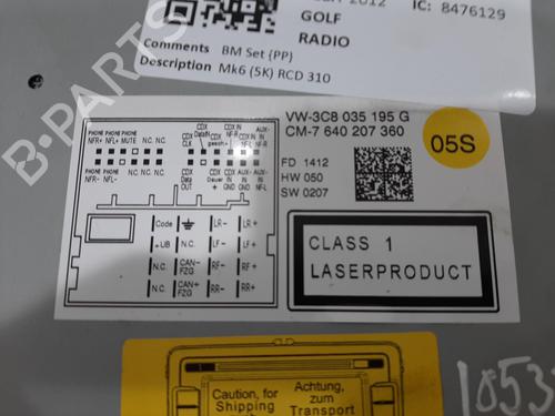 Radio VW GOLF VI (5K1) 1.6 TDI | BP36594502E6 - Image 4