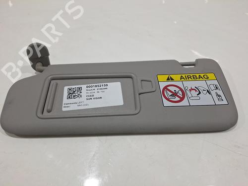 Venstre solskærm Venstre solskærm KIA CEED (CD) 1.5 T-GDI (140 hp) 39757289 39757289