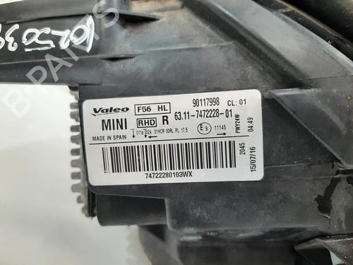 Right headlight MINI MINI Convertible (F57) Cooper | BP28311655C29 