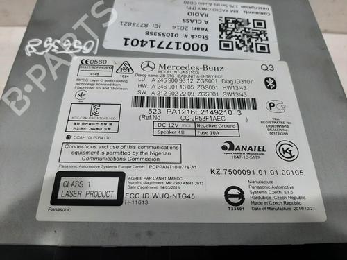 Radio MERCEDES-BENZ A-CLASS (W176) A 200 CDI / d (176.008) | BP37219194E6 - Image 2
