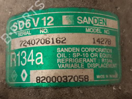 AC compressor RENAULT CLIO II (BB_, CB_) 1.2 16V (BB05, BB0W, BB11, BB27, BB2T, BB2U, BB2V, CB05,... | BP26778343M34 
