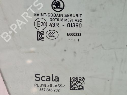 Front right door window SKODA SCALA (NW1) 1.0 TSI | BP27524111C19 