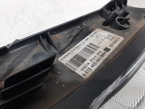 Left headlight PEUGEOT 2008 I (CU_) 1.2 VTi | BP32027321C28 