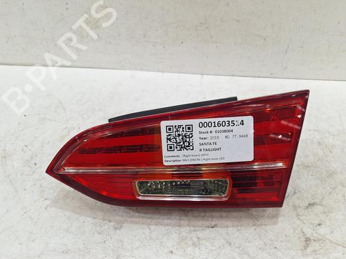 Used Right taillight HYUNDAI SANTA FÉ III (DM, DMA) 2.2 CRDi 4WD (197 hp) 31537755