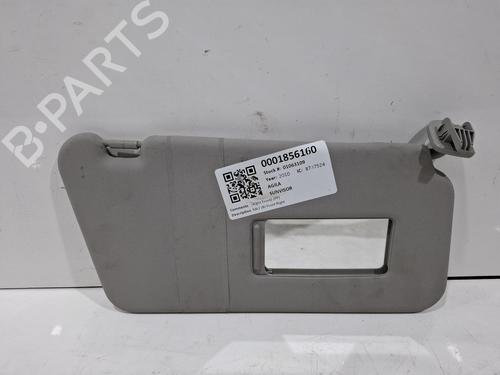 Used Right sun visor Right sun visor VAUXHALL AGILA Mk II (B) (H08) 1.2 i 16V (86 hp) 39993935 39993935
