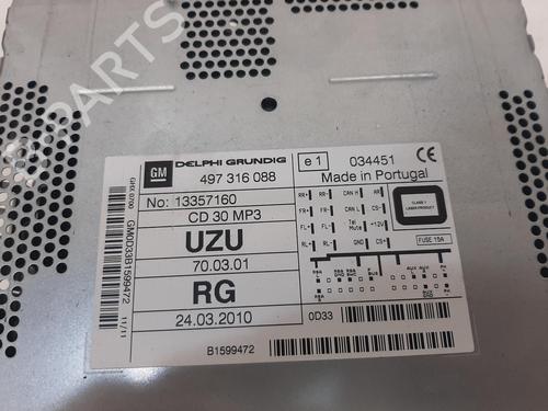 Radio VAUXHALL CORSA Mk III (D) (S07) 1.4 (L08) | BP26935219E6 