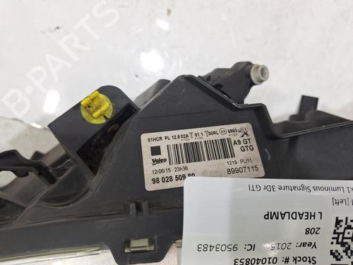 Left headlight PEUGEOT 208 I (CA_, CC_) 1.6 GTi | BP32089403C28 