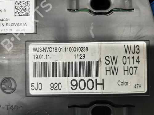 Instrument cluster SKODA FABIA II (542) 1.2 | BP26825282C47 