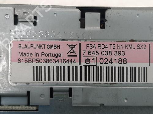Radio PEUGEOT 307 (3A/C) 1.6 HDi | BP26747818E6 
