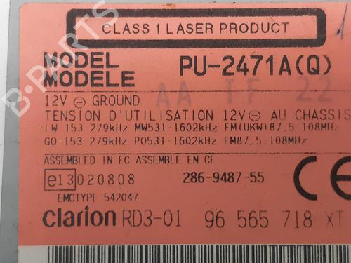 Radio PEUGEOT 206 Hatchback (2A/C) 1.4 16V | BP26837999E6 