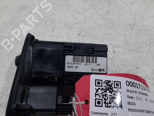 Headlight switch SEAT IBIZA IV (6J5, 6P1) 1.4 | BP34619937I24 - Image 2