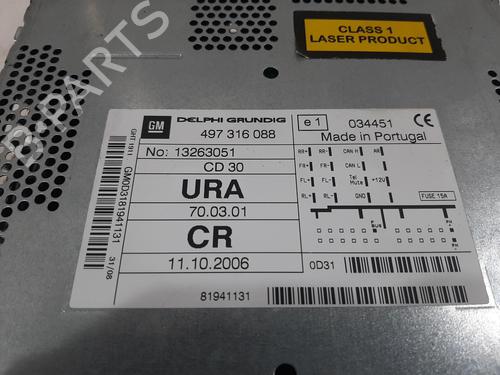 Radio VAUXHALL ZAFIRA Mk II (B) (A05) 1.9 CDTI | BP26805947E6 