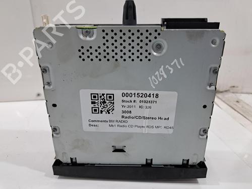 Radio PEUGEOT 3008 I MPV (0U_) 1.6 HDi | BP29237466E6 