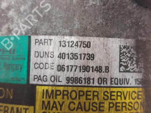 AC compressor VAUXHALL ZAFIRA Mk II (B) (A05) 1.6 | BP26796873M34 