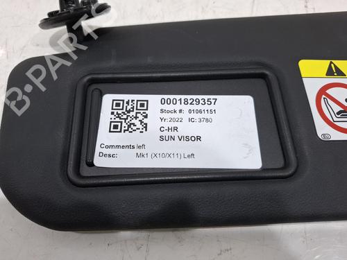 Left sun visor TOYOTA C-HR (_X1_) 1.8 Hybrid (ZYX10_, ZYX11_, ZYX10R, ZYX11R) | BP39070715I1 - Image 2
