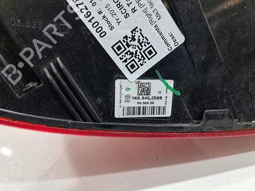 Right taillight VW SCIROCCO III (137, 138) 2.0 TDI | BP32120835C35 