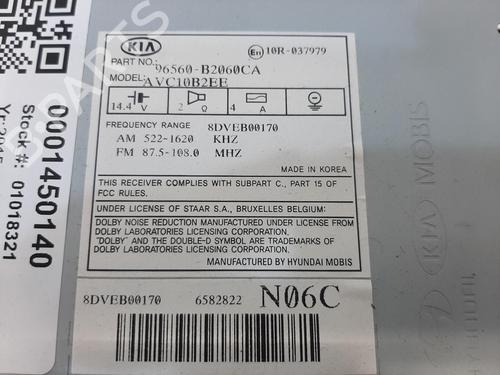Radio KIA SOUL I (AM) 1.6 CRDi 128 | BP27280879E6 