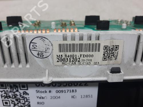 Instrument cluster KIA RIO I Saloon (DC_) 1.3 | BP26850592C47 