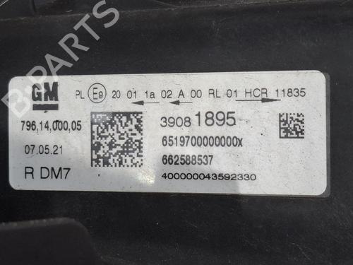 Right headlight VAUXHALL ASTRA Mk VII (K) (B16) 1.0 | BP40040318C29 - Image 2