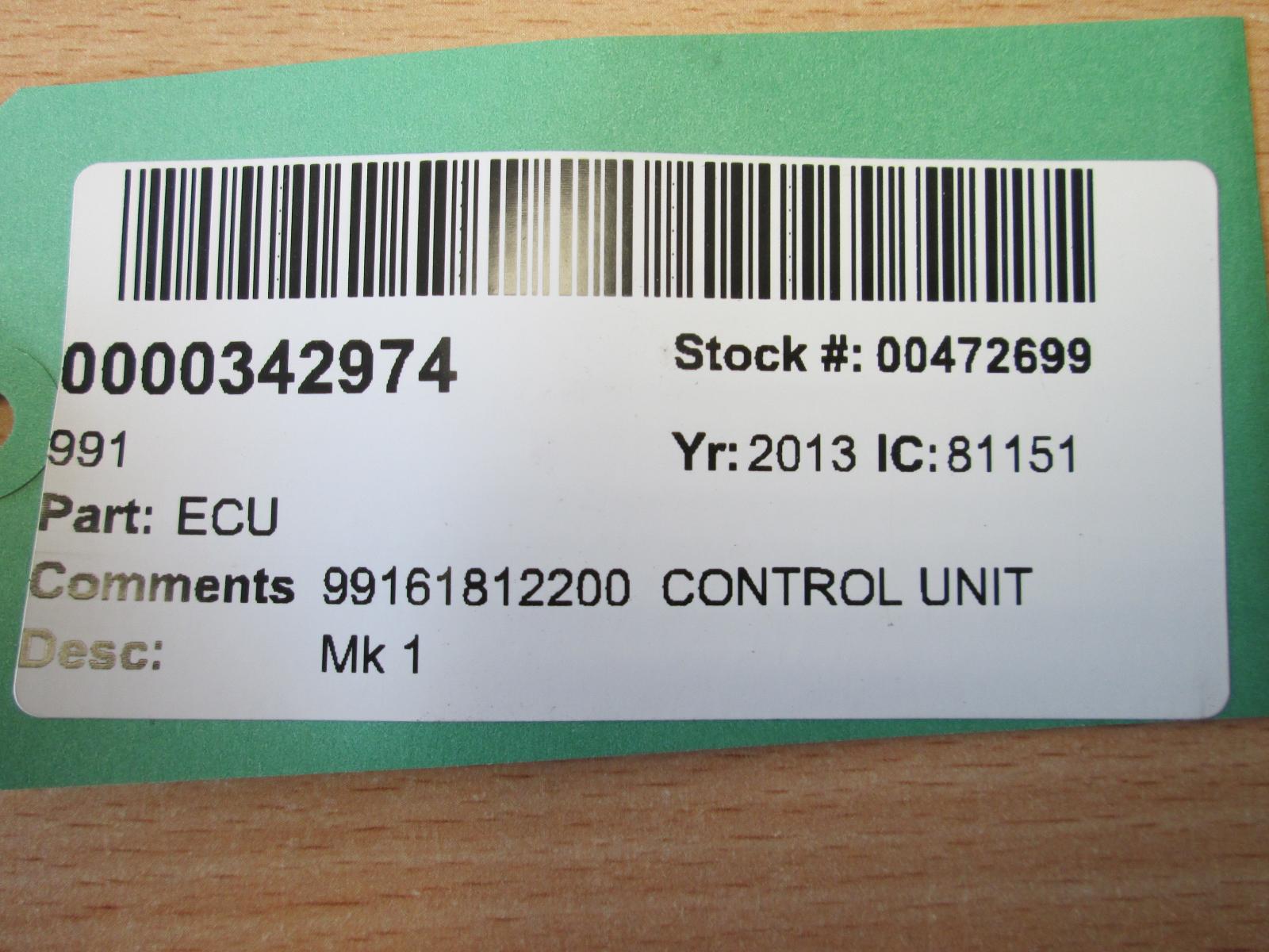 Control unit – Porsche 911 (991) 3.8 Turbo S (2013-2020)