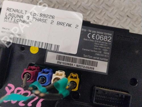 Display monitor RENAULT LAGUNA III Grandtour (KT0/1) 2.0 dCi (KT07, KT0J, KT14, KT1A, KT1S) | BP31819432C48