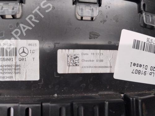 Used Instrument cluster Instrument cluster MERCEDES-BENZ CITAN Box Body/MPV (W420) 1.5 108 CDI (420.613) (75 hp) 36510461 36510461