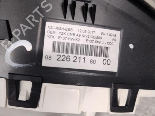 Used Instrument cluster PEUGEOT 208 I (CA_, CC_) 1.2 VTI 82 (82 hp) 30447594