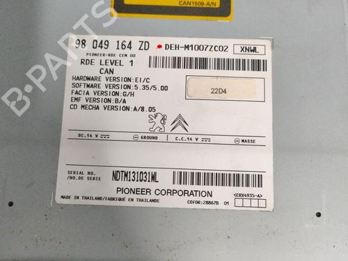 Used Radio PEUGEOT 208 I (CA_, CC_) 1.4 HDi (68 hp) 30840952