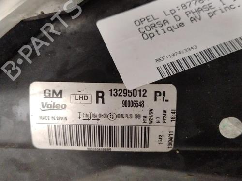 Scheinwerfer rechts für OPEL CORSA D (S07) 1.2 (L08, L68) (86 hp) 27245143