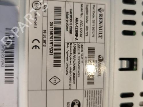 Radio RENAULT TWINGO II (CN0_) 1.2 16V (CN04, CN0B) | BP38972029E6 - Image 2