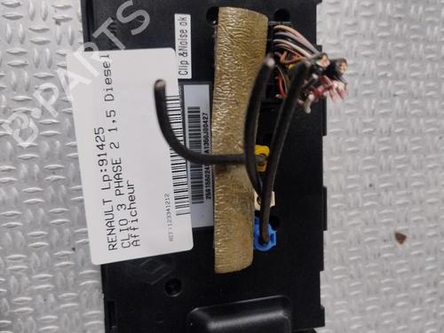 Display Display RENAULT CLIO III (BR0/1, CR0/1) 1.5 dCi (BR17, CR17) (86 hp) 33947709 33947709