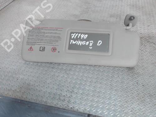Used Right sun visor RENAULT TWINGO II (CN0_) 1.2 16V (CN04, CN0B) (75 hp) 24073310